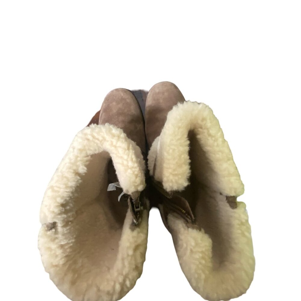 UGG Blayre II Brown and Cream Shearling Boots Women’s 9 - Picture 6 of 6